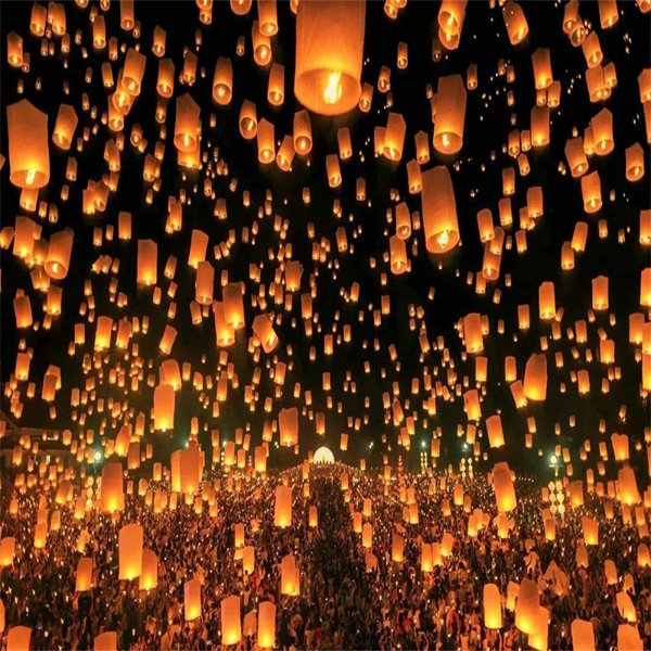 Pioneer 20 Packs Of MultiColour Chinese Lanterns Release Sky Lanterns